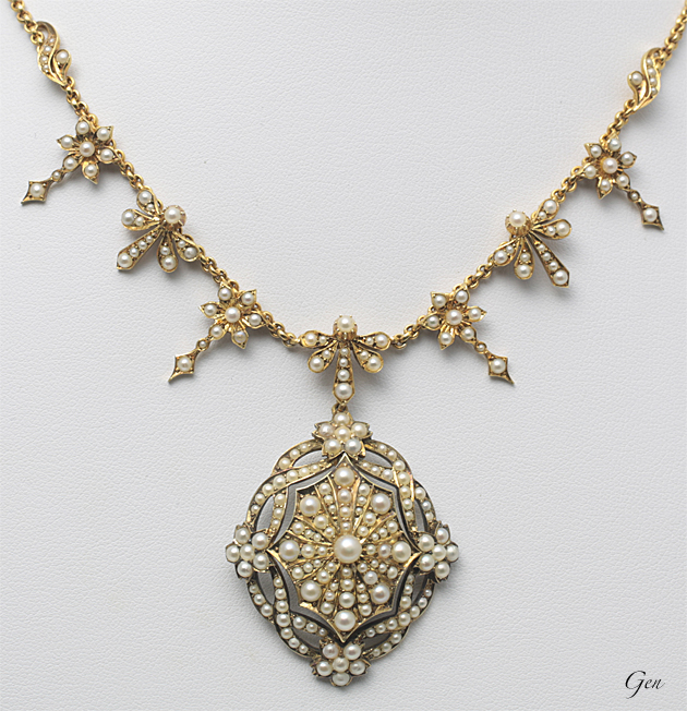 シードパール（天然真珠） ネックレス｜アンティークジュエリー ルネサンス