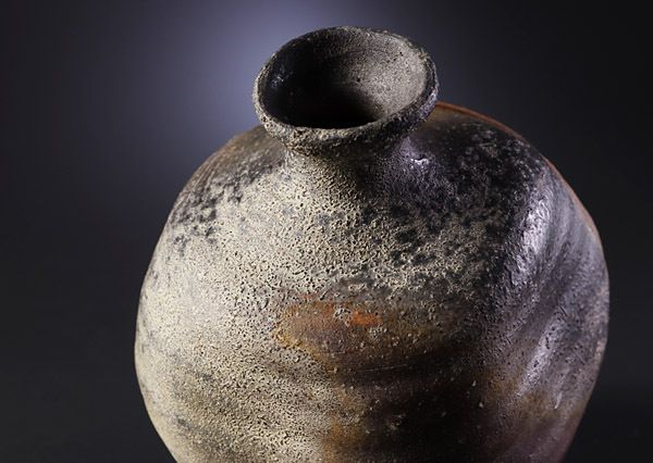 全ての商品 :: 酒器 :: 中村六郎作 備前 窯変徳利