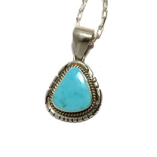 ターコイズペンダント インディアンジュエリー ナバホ族アーチスト