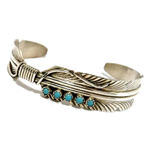 フェザーブレスレット・バングル インディアンジュエリー