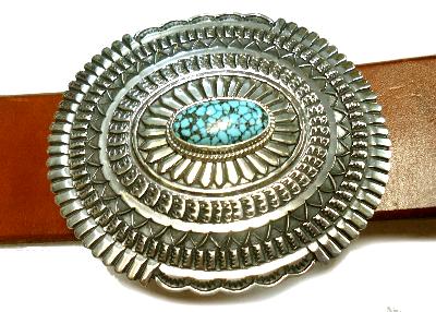 サンシャインリーブス インディアンジュエリー バックル ターコイズ