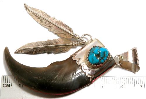 インディアンジュエリー ベアクローペンダント