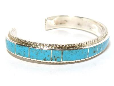 インディアンジュエリー ナバホ族インレイ バングル ブレスレット