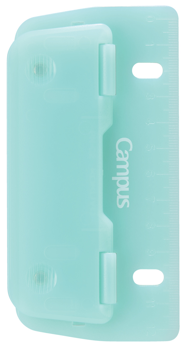 キャンパス 2穴バインダーと一緒に持ち運べるパンチ PPC用紙2枚迄