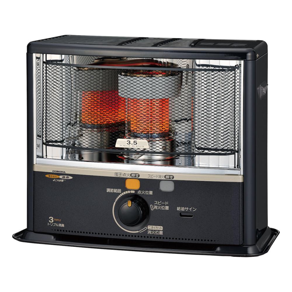 コロナ 反射型 石油ストーブ 木造10畳 電子点火式 ダークグレー SX