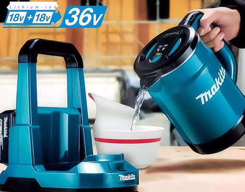 マキタ 36V（18V＋18V）充電式ケトル 本体のみ 青