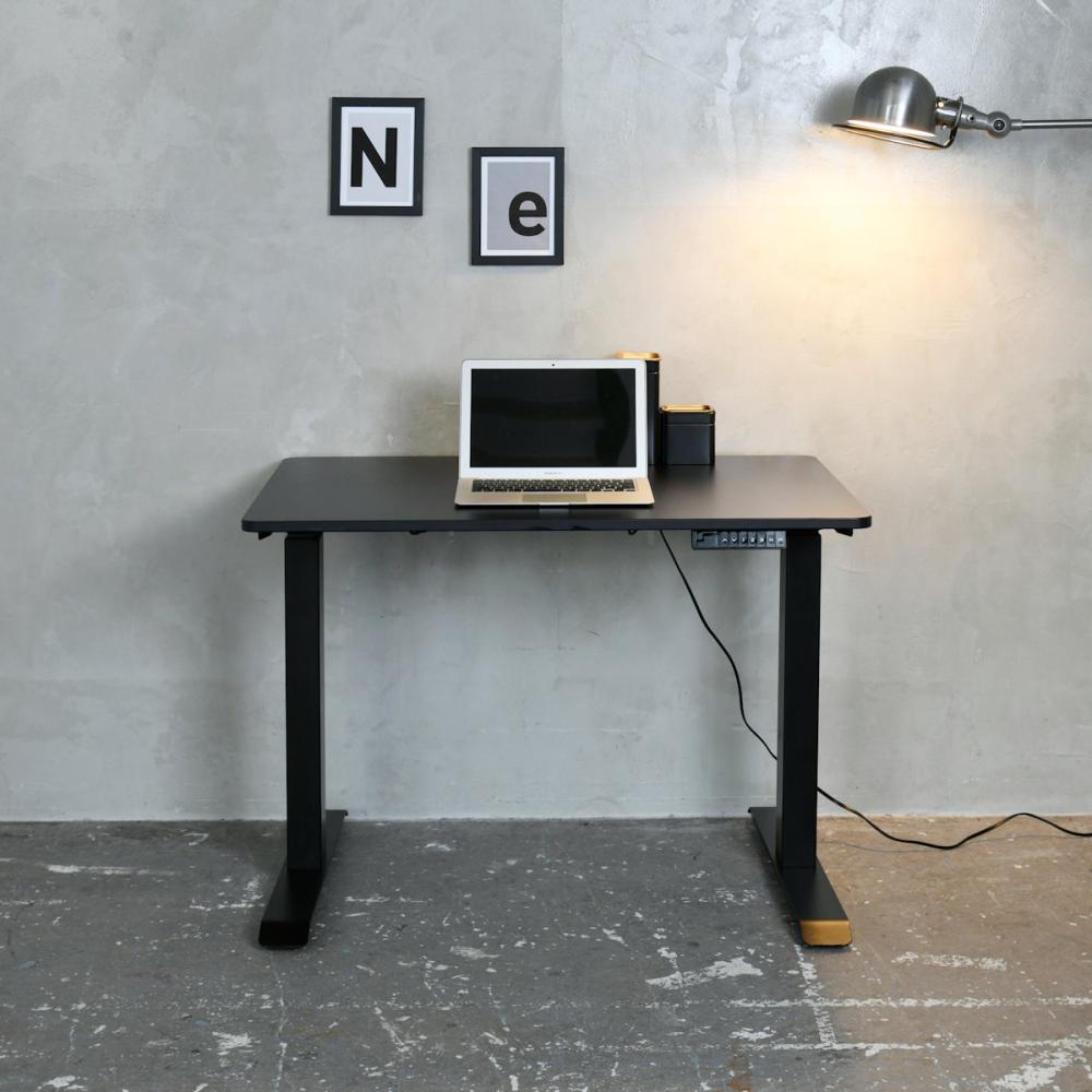 電動昇降デスク 幅100×高さ71～117×奥行70cm ブラック