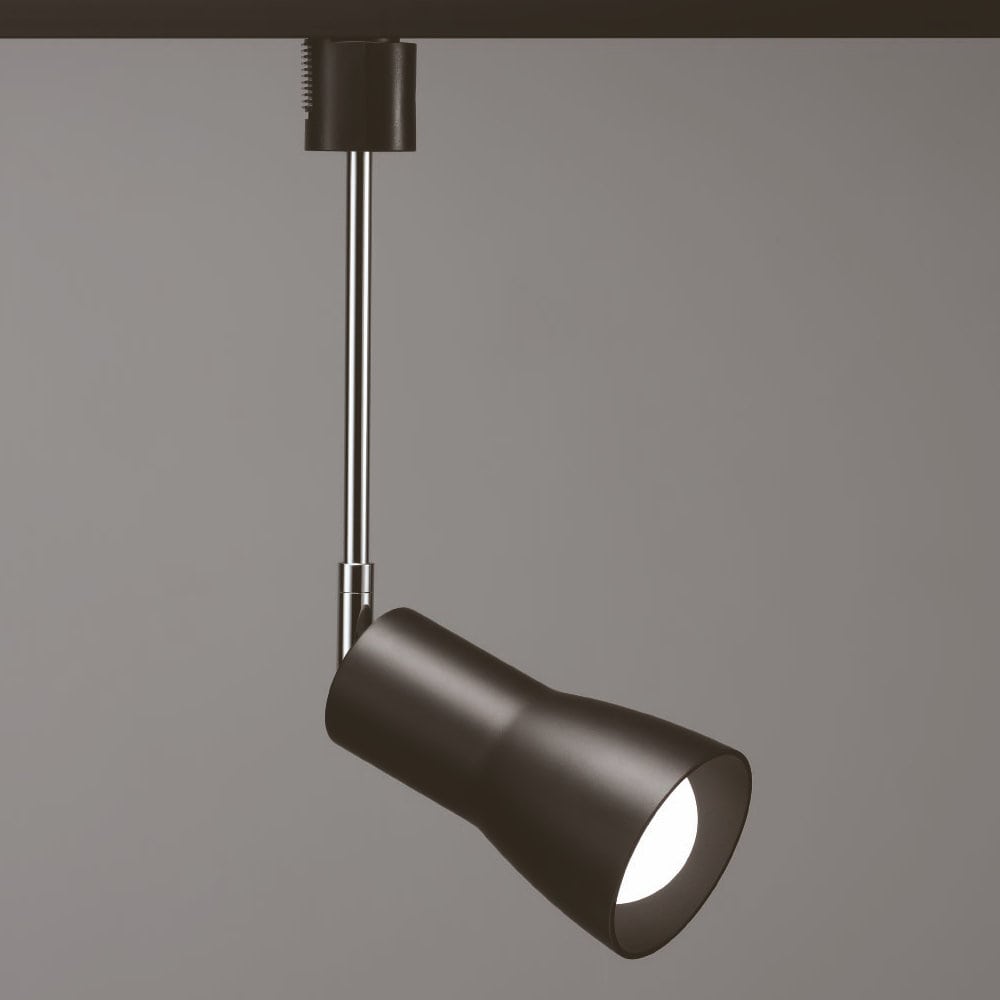 ヤザワ セード付スポットライトロング E26 電球なし 黒