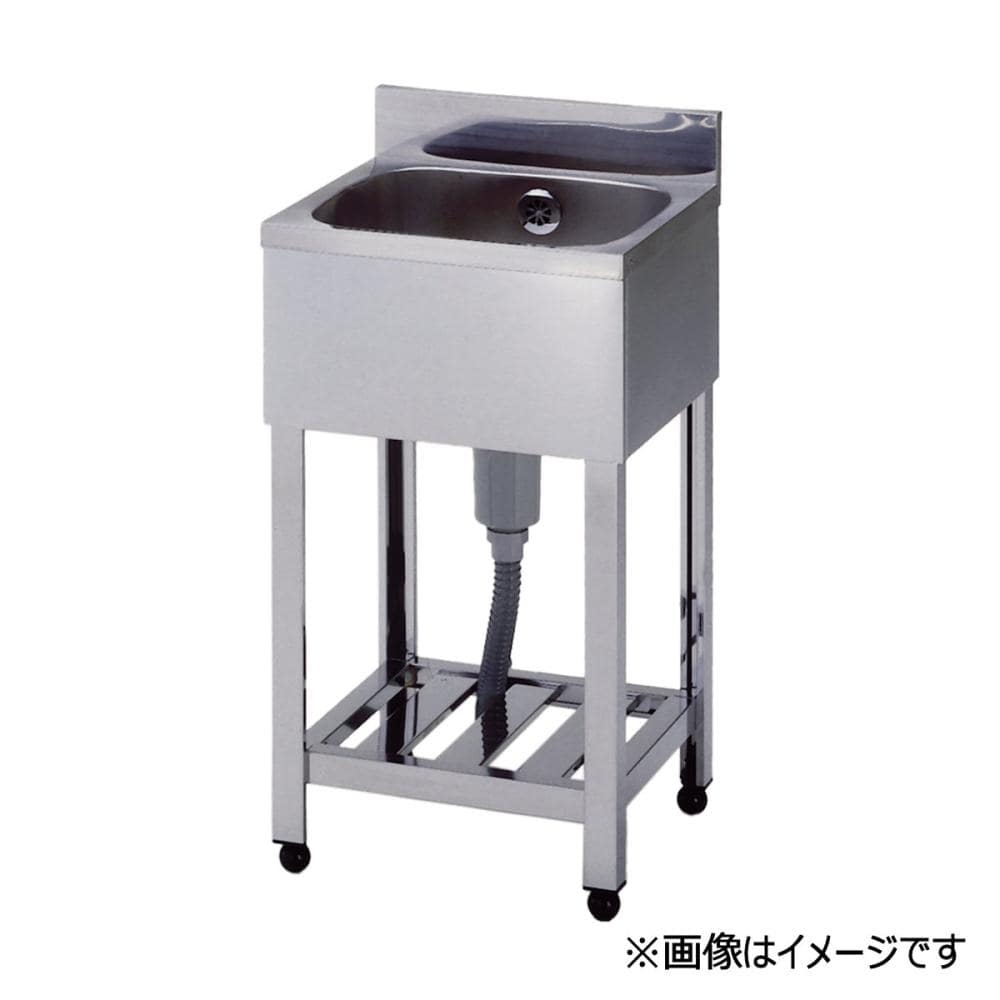 東製作所 業務用厨房機器 一槽シンクKタイプ 幅400mm KP1