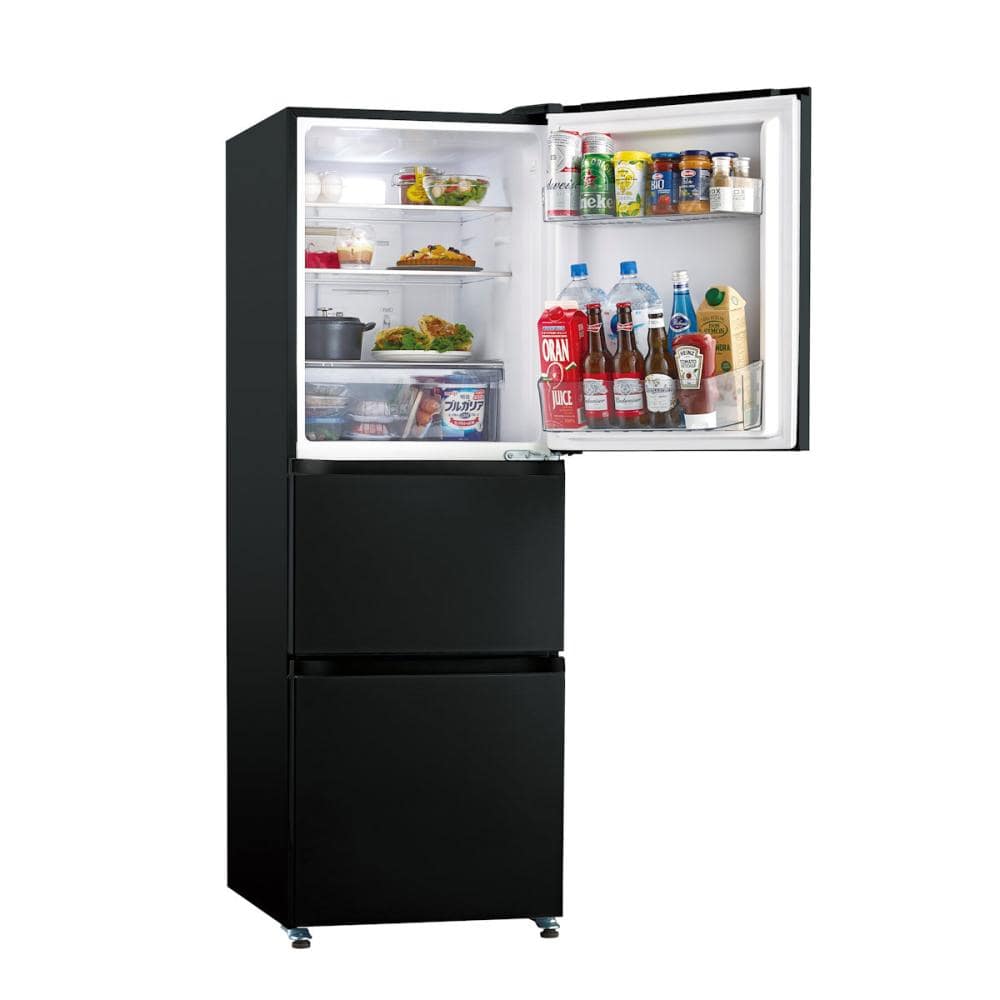 ハイアール 3ドア冷蔵庫 286L チャコールブラック JR