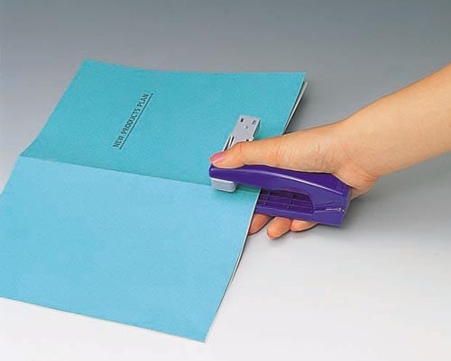 マックス タテヨコ両用ホッチキス 10号針用 ブルー 幅23×長さ