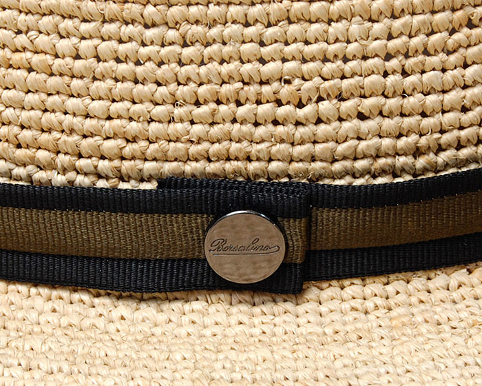 イタリア Borsalino(ボルサリーノ) ラフィア細編み中折れ帽 141165