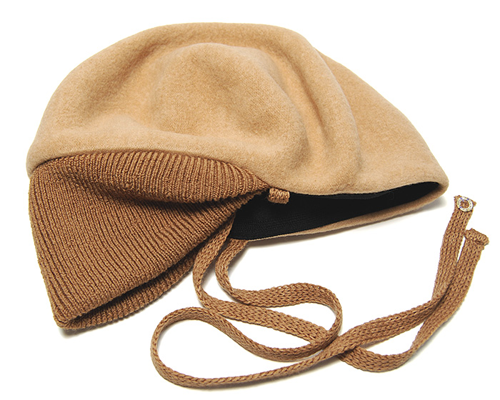 chisaki(チサキ) ウールフエルトベレー Puka+Ribbon ベレー帽