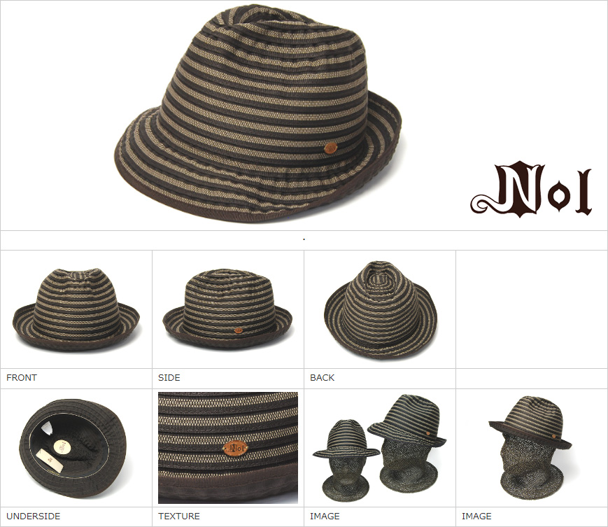 Nol(ノル) ブレード中折れ帽 GG Hat ハット メンズ ユニセックス 春夏