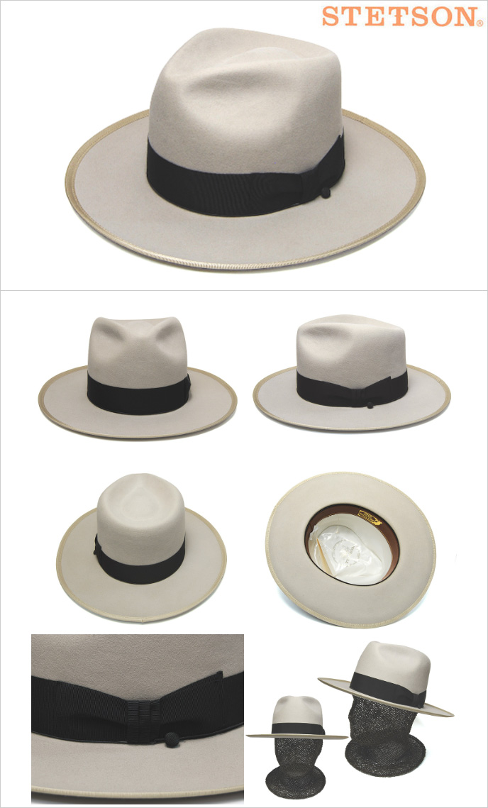 STETSON(ステットソン) ビーバー フエルト中折れ帽 ハット メンズ 秋冬