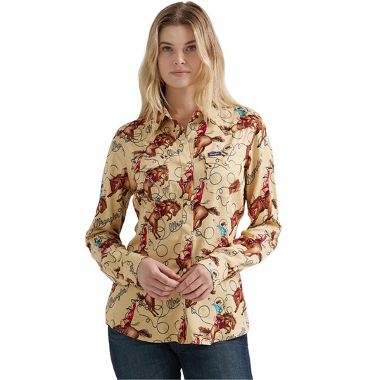 ラングラー Wrangler レディース ウエスタンシャツ カウボーイ