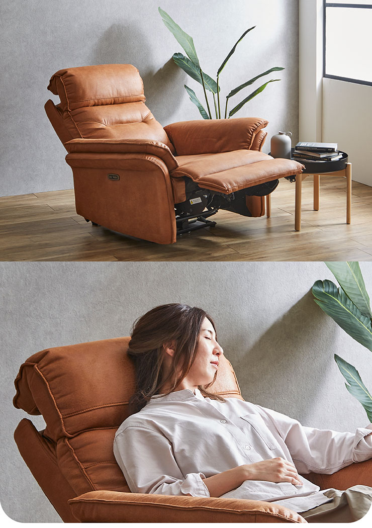 電動モーションリクライニングソファ 1人掛け 幅99cm 搬入・組立設置