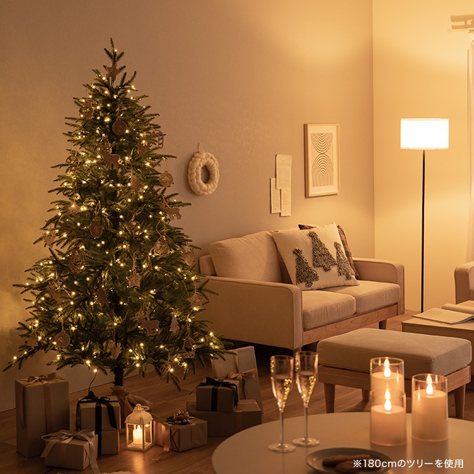 LEDライト付き クリスマスツリー オーナメントセット Adete(アベーテ