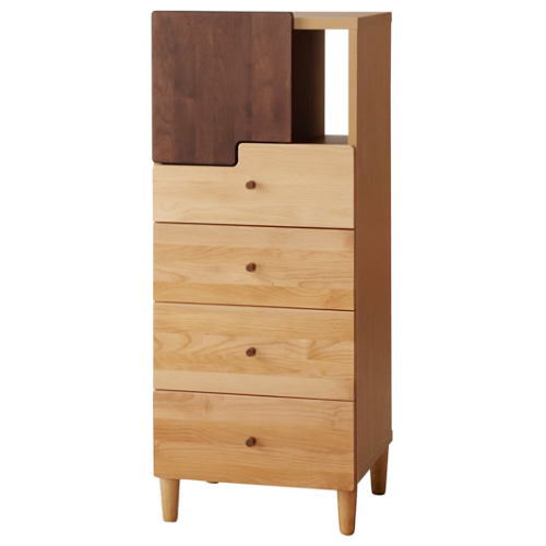 オスロ リビングチェスト ハイタイプ 幅480 奥行320 高さ1170 MKO-50LC