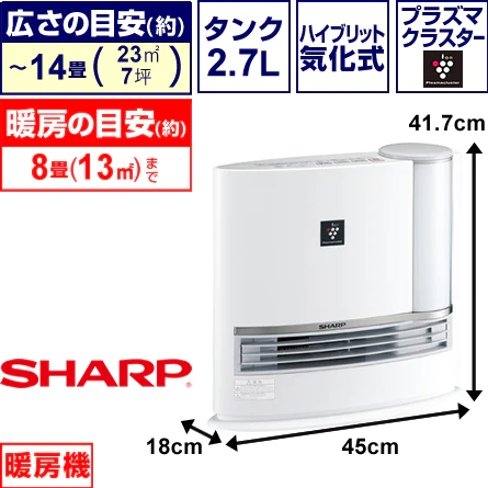 加湿セラミックファンヒーター【セイラちゃん】 - 空気清浄機・加湿器