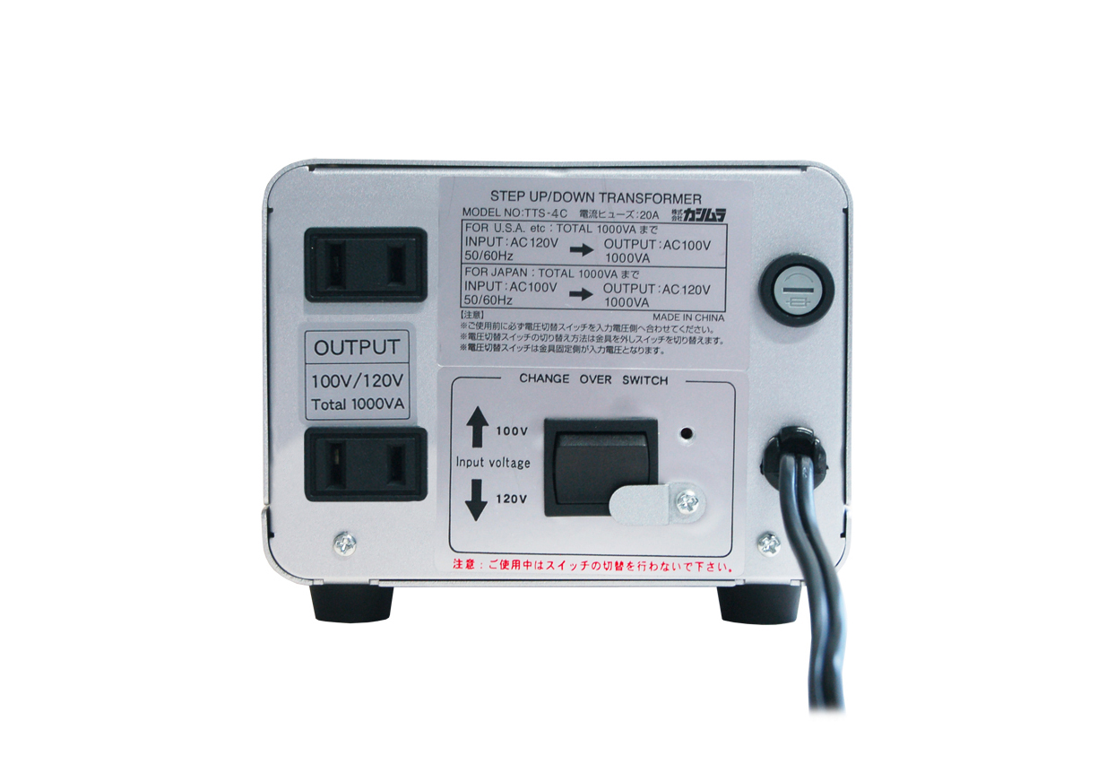 海外国内用大型変圧器 100V/110-130V/1000VA – カシムラ
