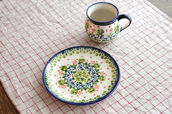 平皿φ16cm・ポーリッシュポタリー(ポーランド食器)