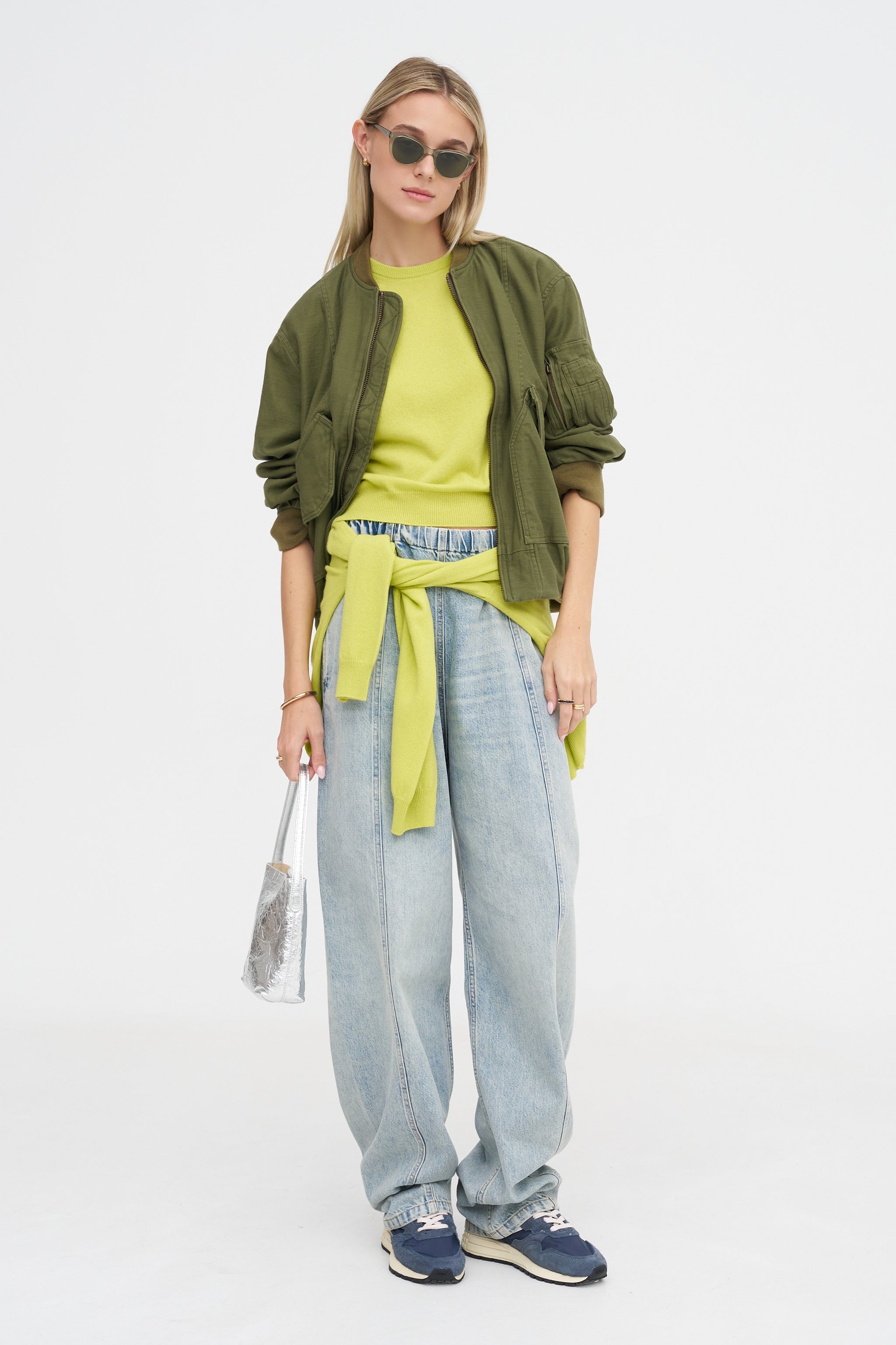 R13 Bubble Bomber, Olive Green – Kick Pleat