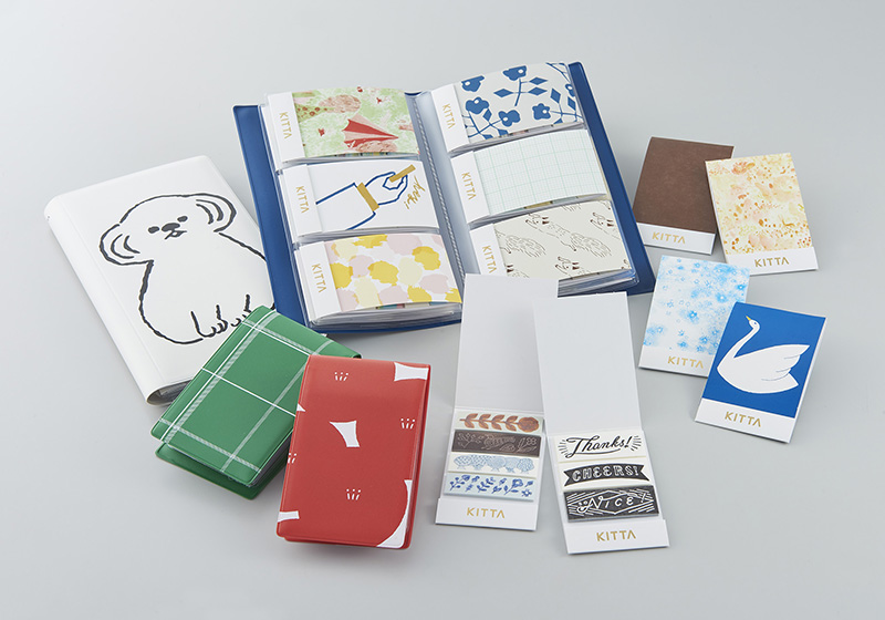 KITTA(キッタ)」を収納できる 「KITTA FILE(キッタファイル)」とテープ