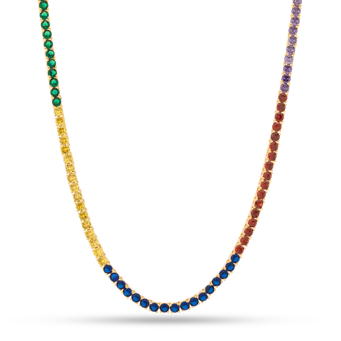 4mm Chaos Emerald Tennis Chain | Sonic Jewelry | King Ice
