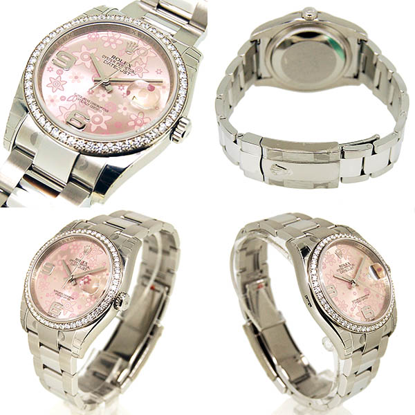 ロレックス ROLEX デイトジャスト Ref.116244 ダイヤモンド ピンク