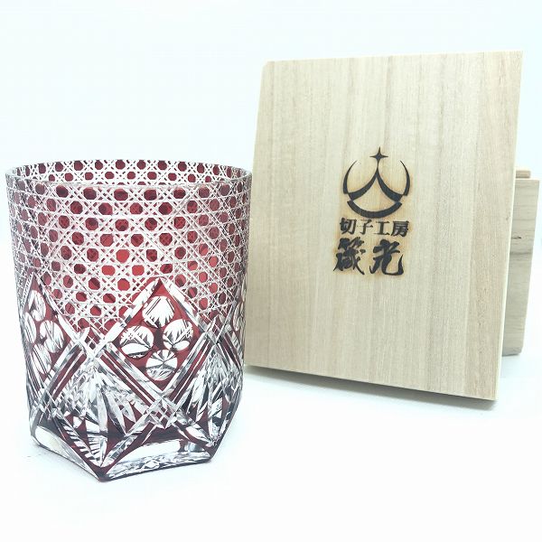 幻の八角籠目 - 切子工房 箴光