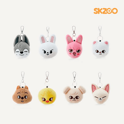 STRAY KIDS SKZOO MINI FACE KEYRING - Kpop USA