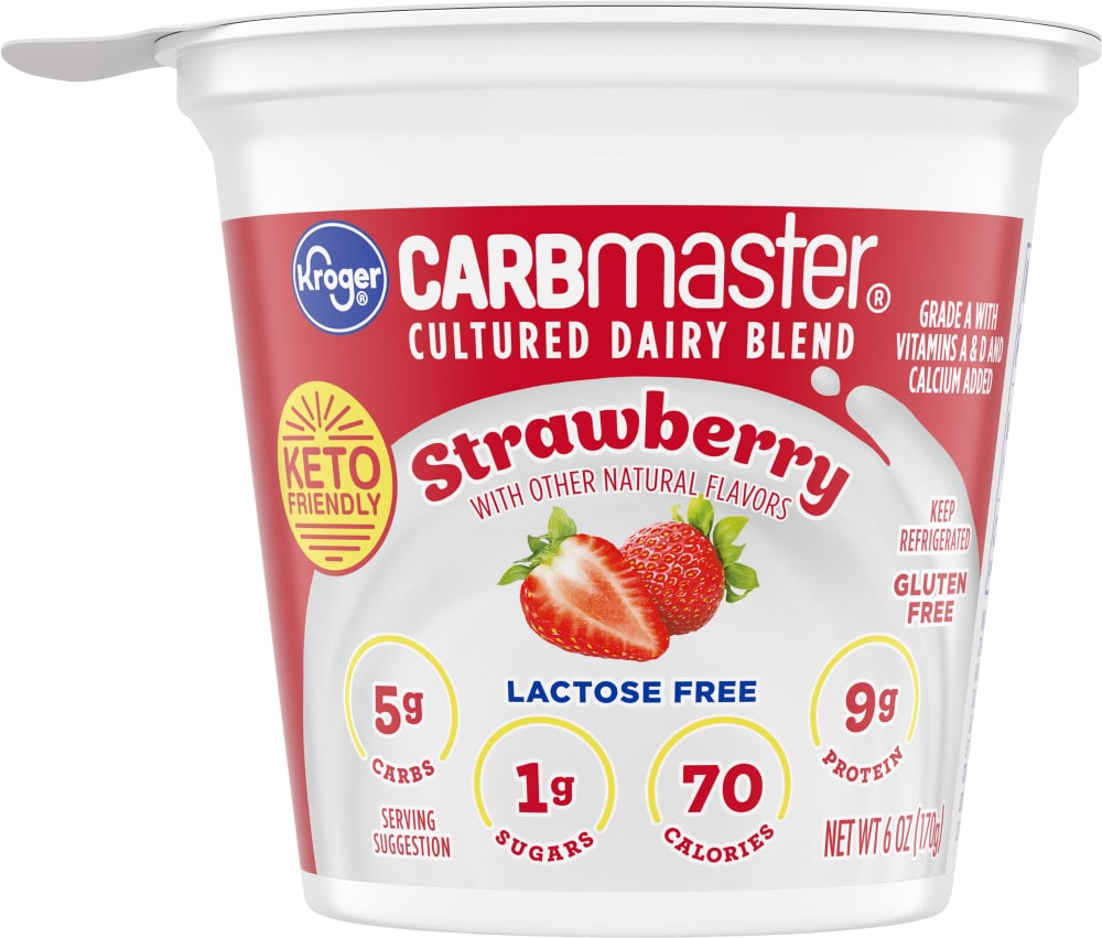 Kroger® CARBmaster® Strawberry Lactose Free Yogurt Cup, 6 oz - Kroger