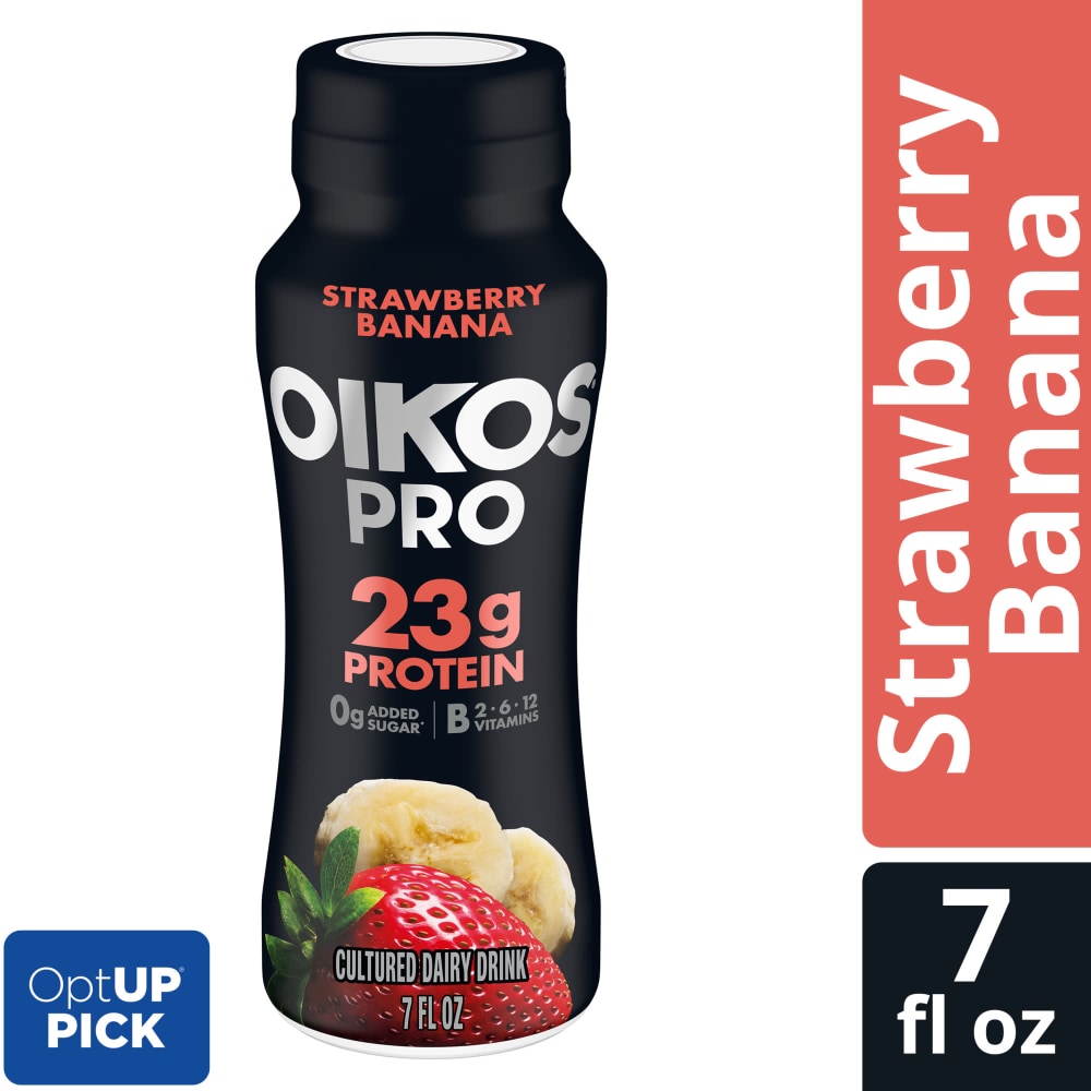 Oikos Pro 23g Protein Strawberry Banana Cultured Dairy Drink, 7 fl