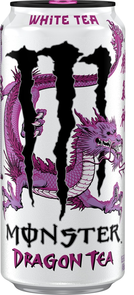 Monster White Dragon Tea Energy Drink Can, 15.5 fl oz - Baker's