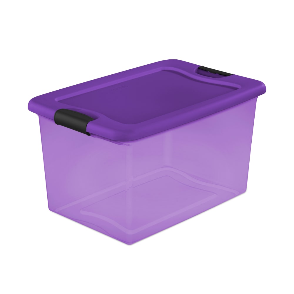 Sterilite® Latch Storage Tote - Purple, 64 qt - Baker's