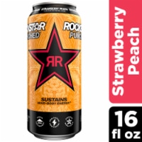 Rockstar® Punched Strawberry Peach Energy Drink Can, 16 fl oz