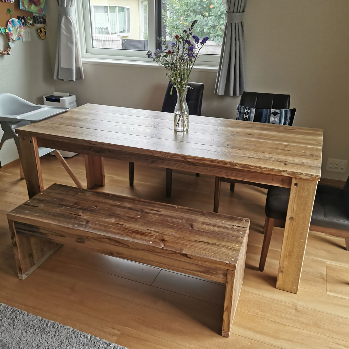 OLD ASHIBA（足場板古材）Aタイプテーブル ダイニングテーブル 什器