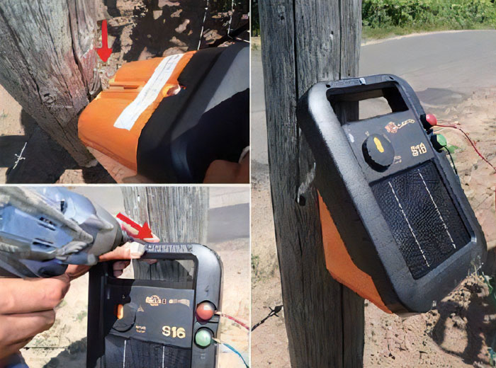 電気柵 ソーラー S30X（ソーラー・バッテリ－・アース付き）2段張りで