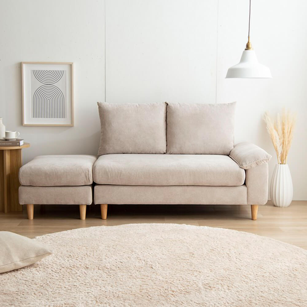 Meteor（ミーティア） オットマン付き2人掛けカウチソファ