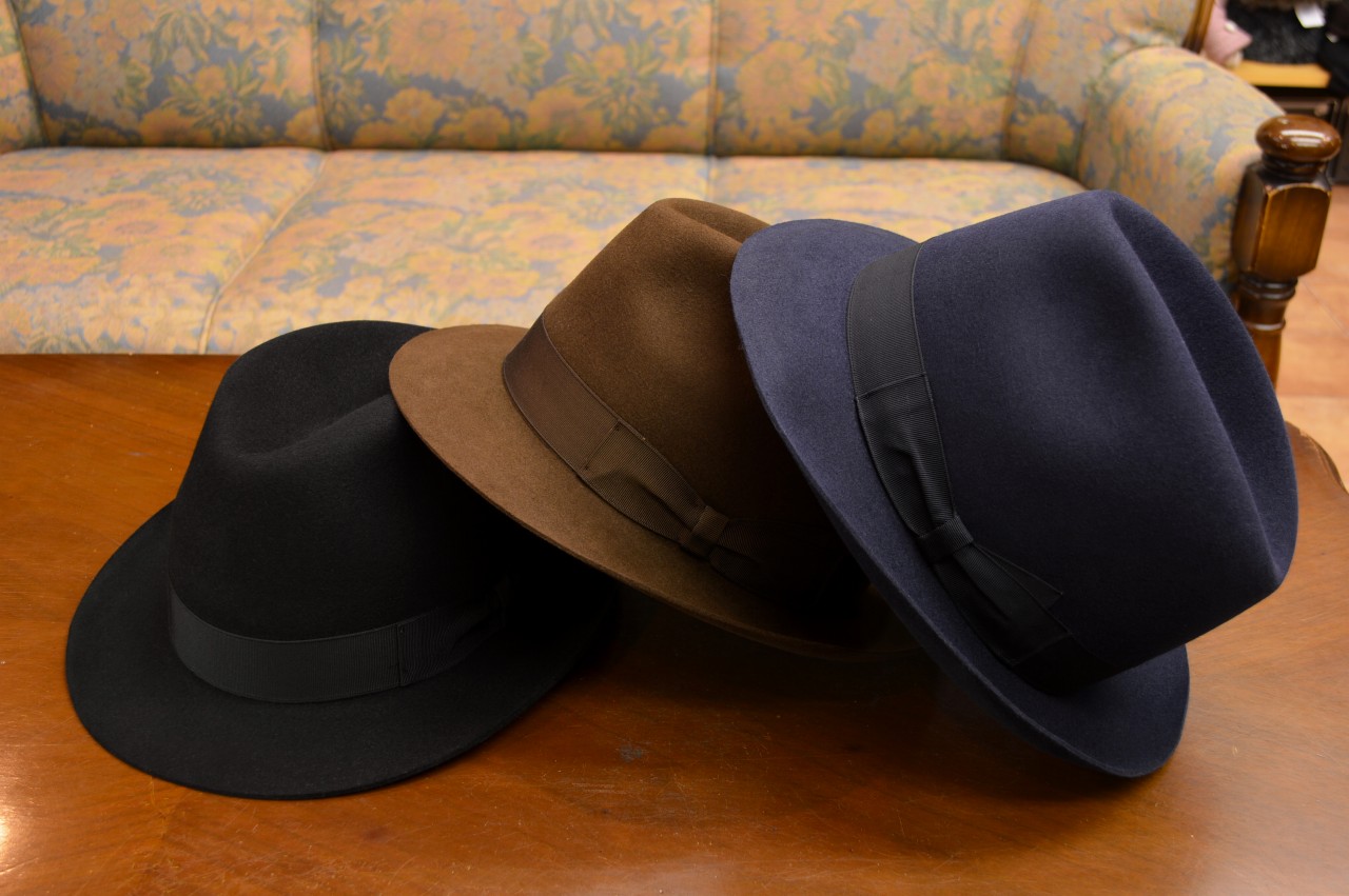 ボルサリーノ ラビットファー トラベラー ネイビー 60㎝ ボルサリーノ