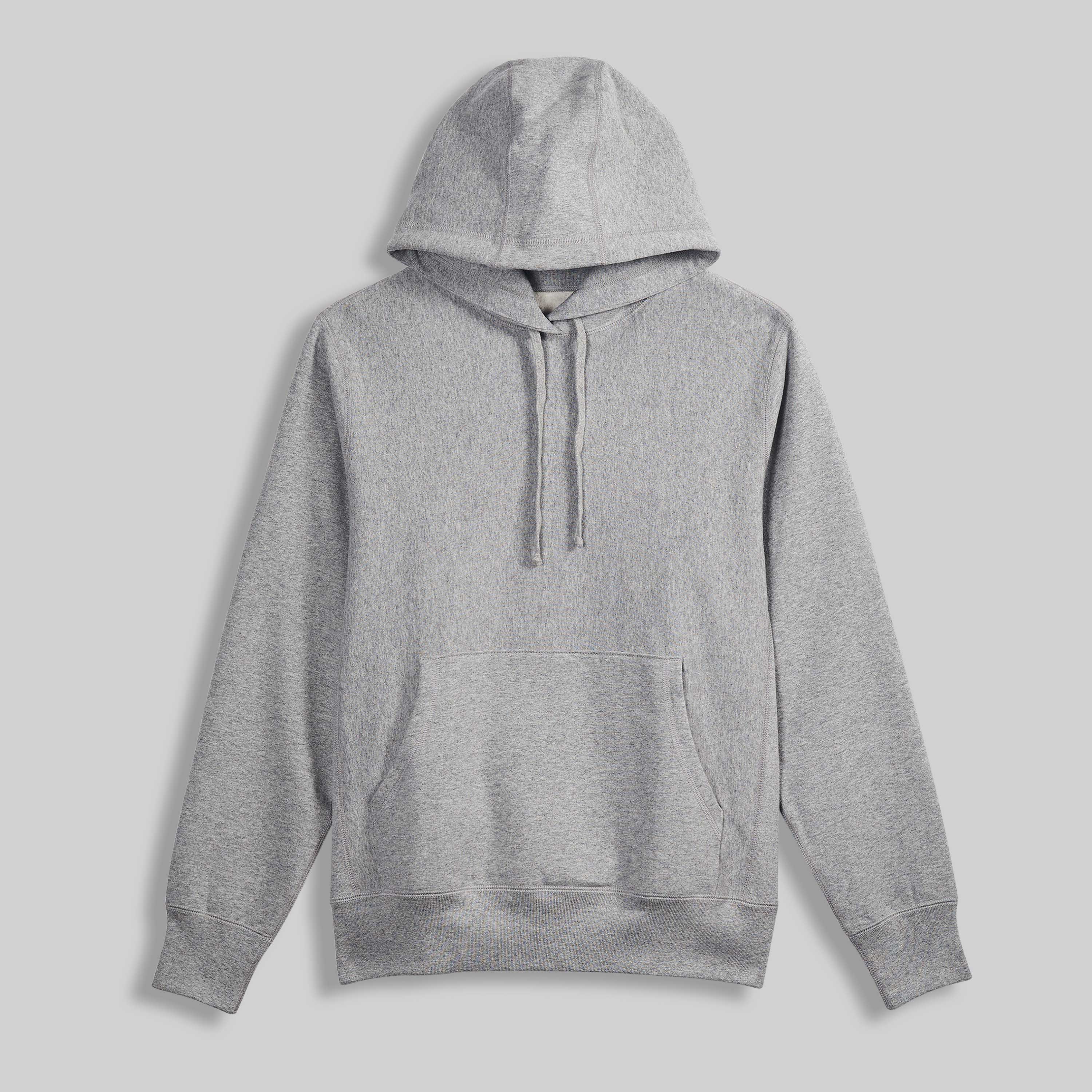 Hooded Sweatshirt - Heather Grey 400 GSM Fleece – House Of Blanks