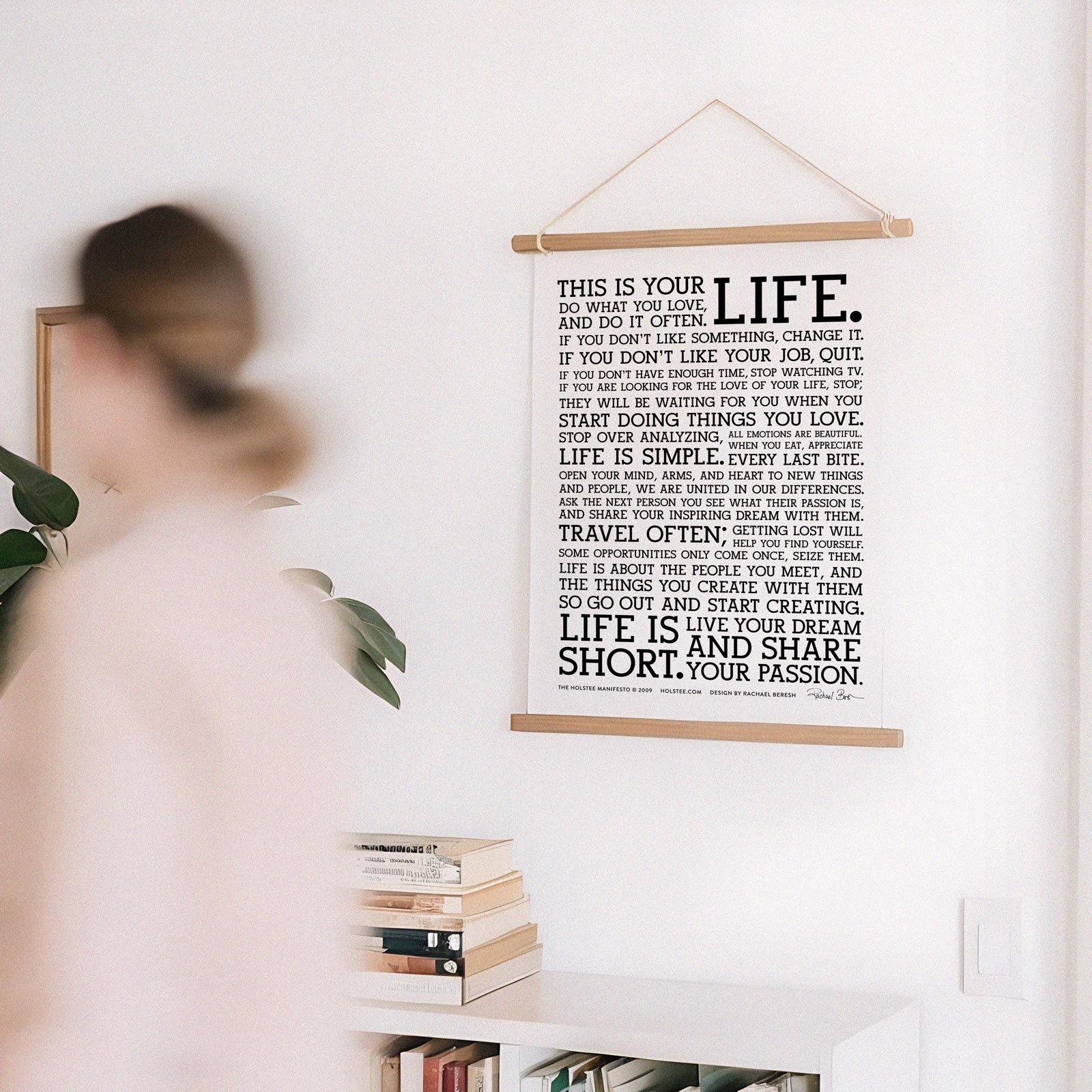 The Holstee Manifesto Original Letterpress Poster | This is your life.