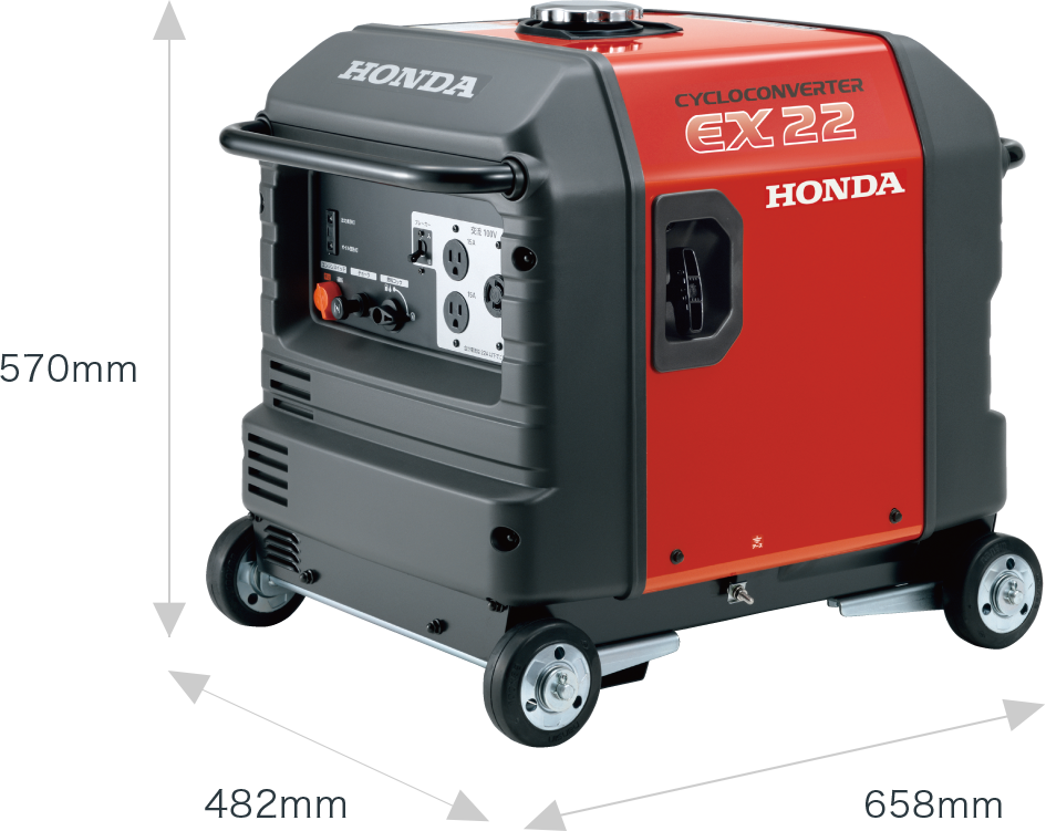 EX22 - サイクロコンバーター搭載発電機｜Honda公式サイト
