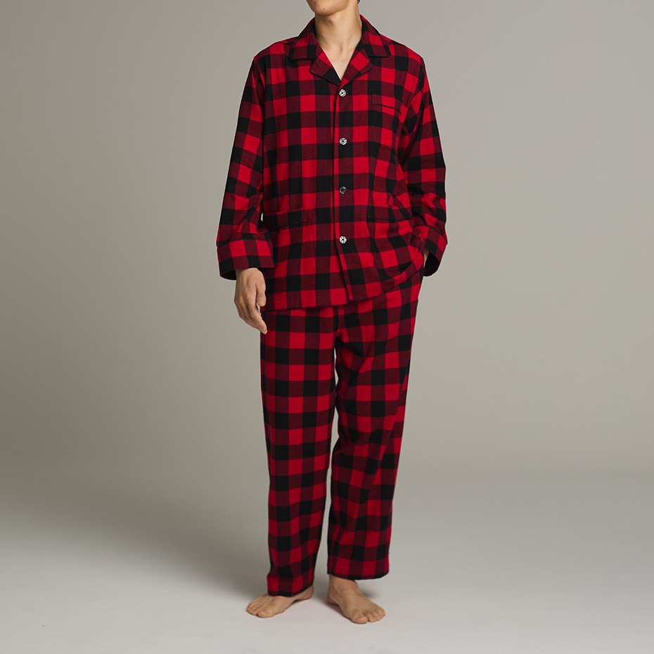 フランネルパジャマ バッファローチェック レッド | ポロ ラルフ
