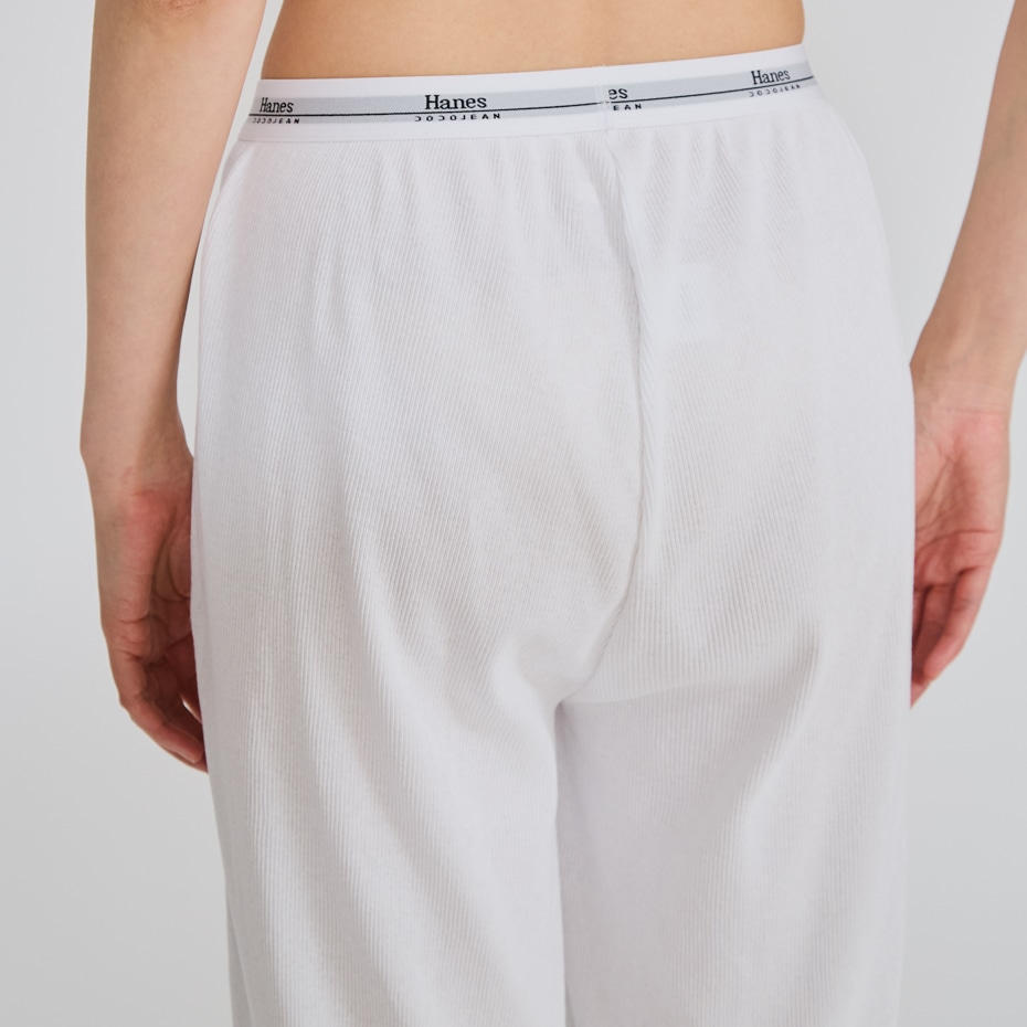 Hanes originalsロングワイドパンツ ホワイト | ヘインズの公式通販サイト