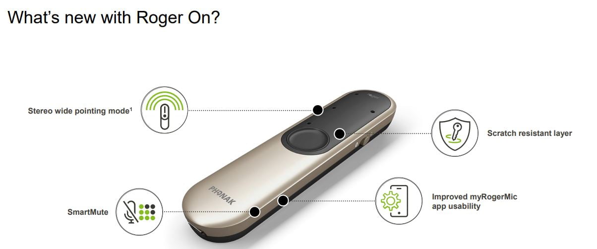 Phonak Roger On 3 Microphone Transmitter | Advanced Speech-in