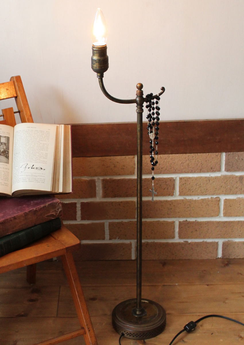 USAヴィンテージ卓上照明ファットボーイソケット真鍮スタンドライト