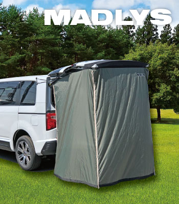 車中泊 デリカ D:5 ﾊﾟｰﾂ 販売 | 輝オートMADLYS プライバシールーム カーキ