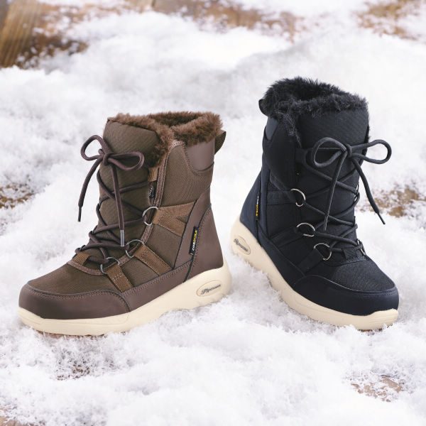 レディースレースアップスノーブーツ(防水・防滑)【22.0～25.5cm対応